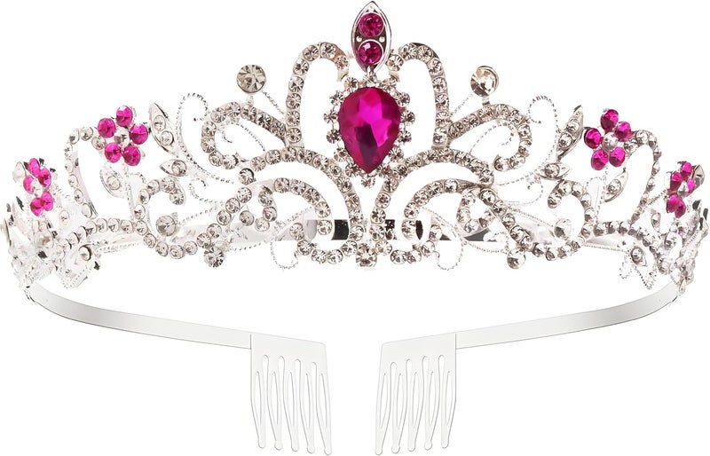 AXX Princess Crown for Women, Crystal Queen Tiaras for Girls Bridal Hair Accessories Gifts for Birthday Wedding Prom, Bridal Party, Pageant, Halloween Christmas Costume - Image 1